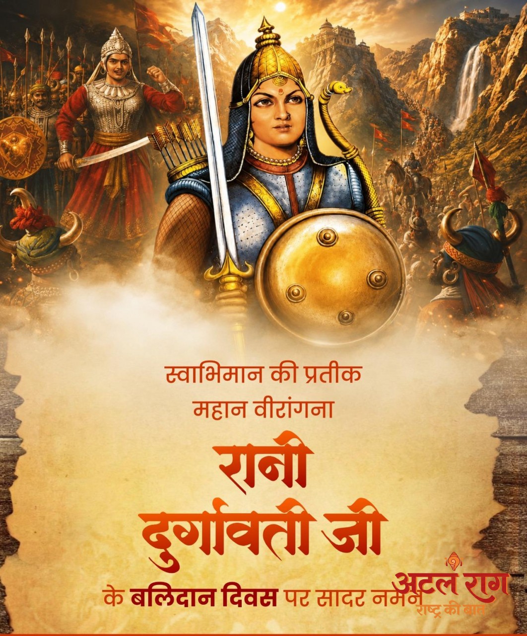 रायपुर : वित्त मंत्री श्री ओपी चौधरी ने रानी दुर्गावती जी के बलिदान दिवस पर किया नमन
