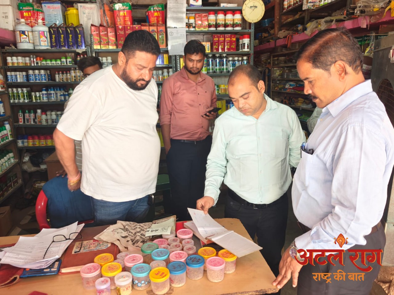रायपुर : खाद गोदाम सील, उर्वरक और बीज जब्त