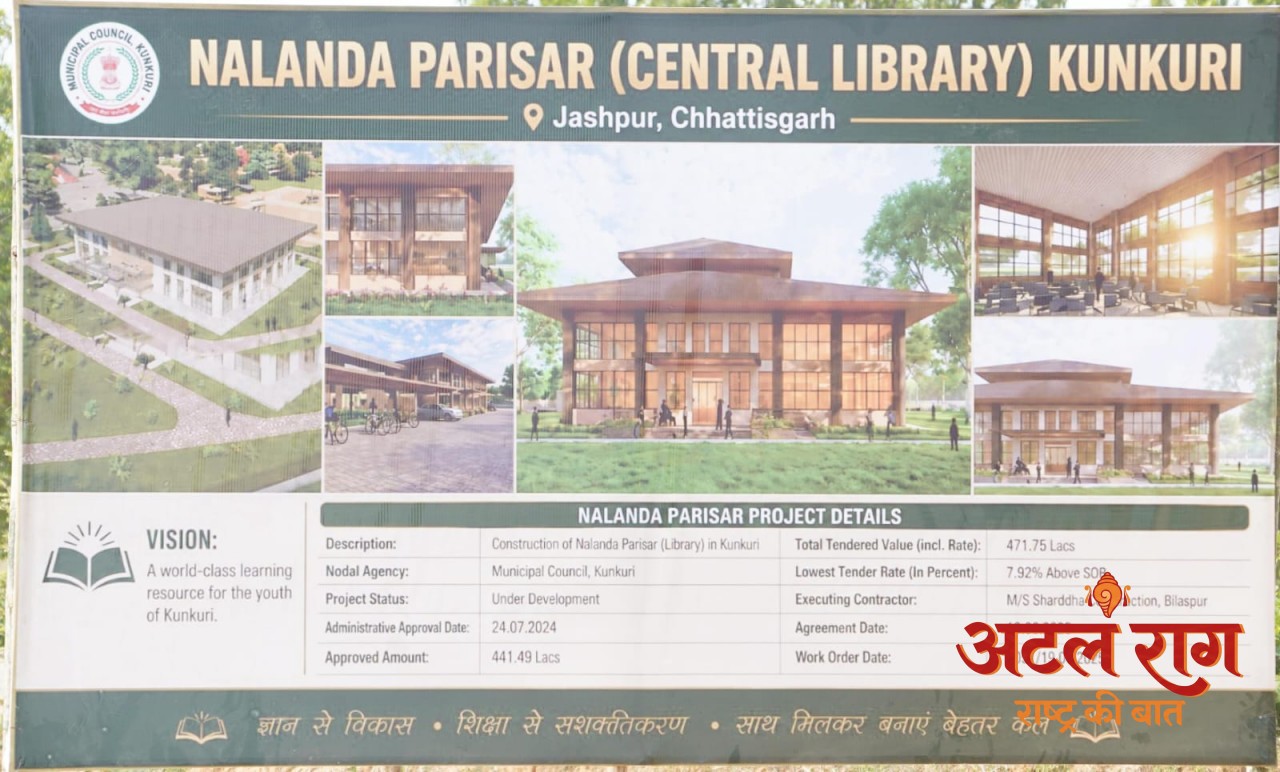 सीएम साय के संकल्प से कुनकुरी में आकार ले रहा आधुनिक नालंदा परिसर