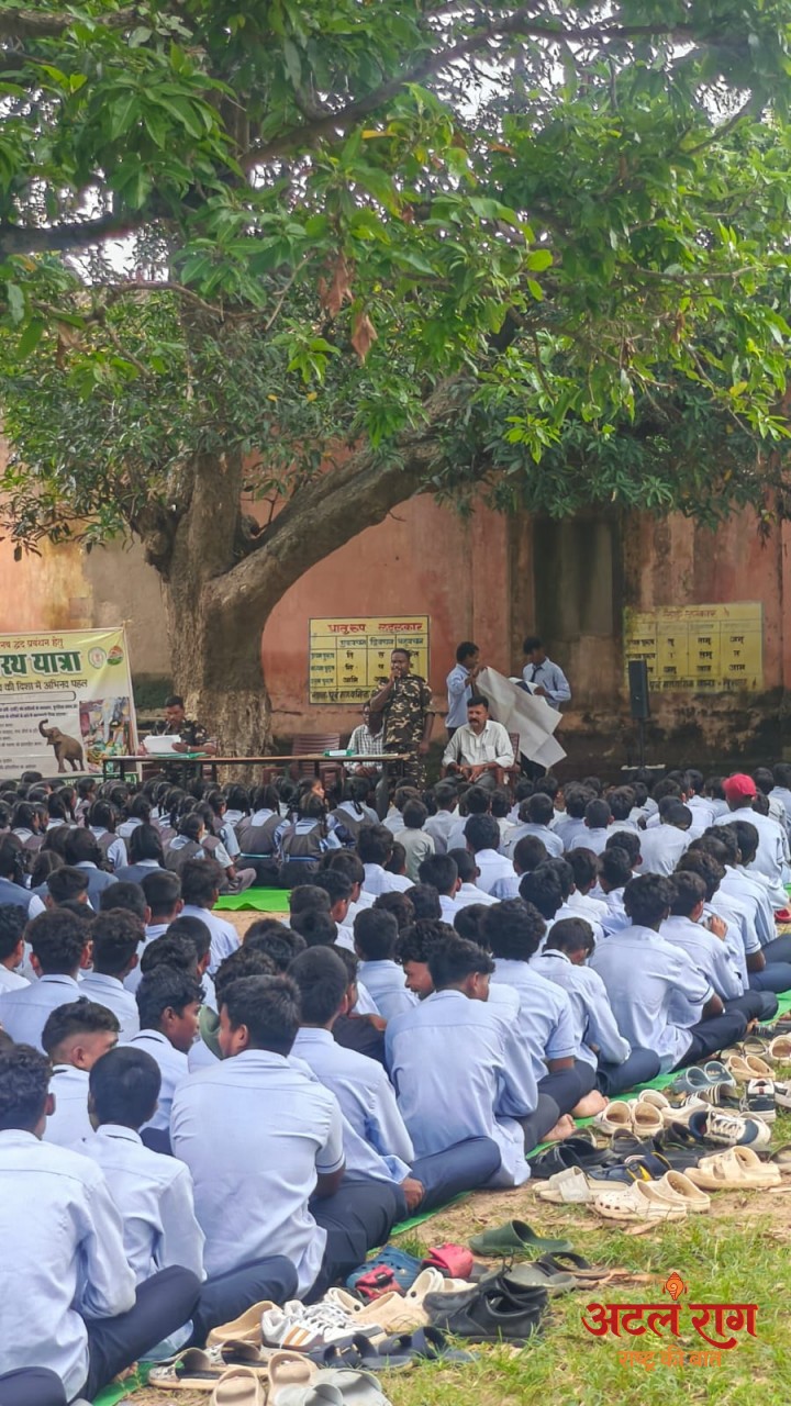 जशपुर वनमण्डल की गजरथ यात्रा-2026 शुरू, हाथी प्रभावित क्षेत्रों में जनजागरूकता अभियान तेज