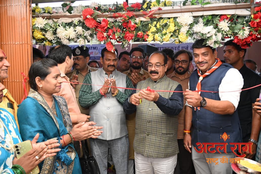 उप मुख्यमंत्री अरुण साव ने अन्नपूर्ति ग्रेन एटीएम का किया शुभारंभ