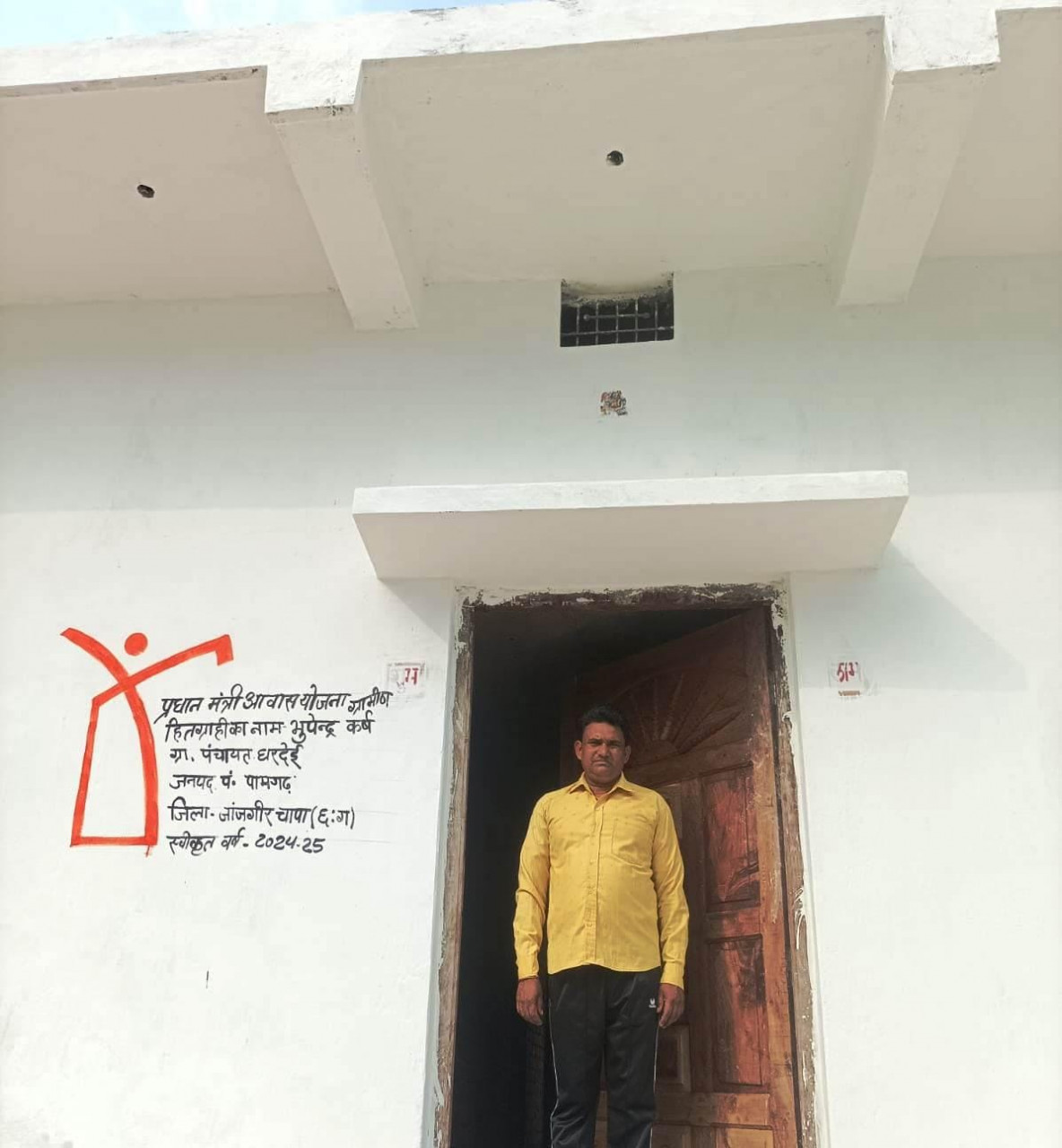 ’प्रधानमंत्री आवास योजना ने भूपेन्द्र कुमार कर्ष के पक्के घर का सपना किया साकार’