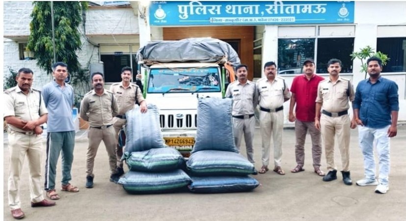 मध्यप्रदेश पुलिस की मादक पदार्थों के विरुद्ध बड़ी कार्रवाई विगत 5 दिनों में 83 लाख रूपये से अधिक कीमत के अवैध मादक पदार्थ एवं वाहन जब्त