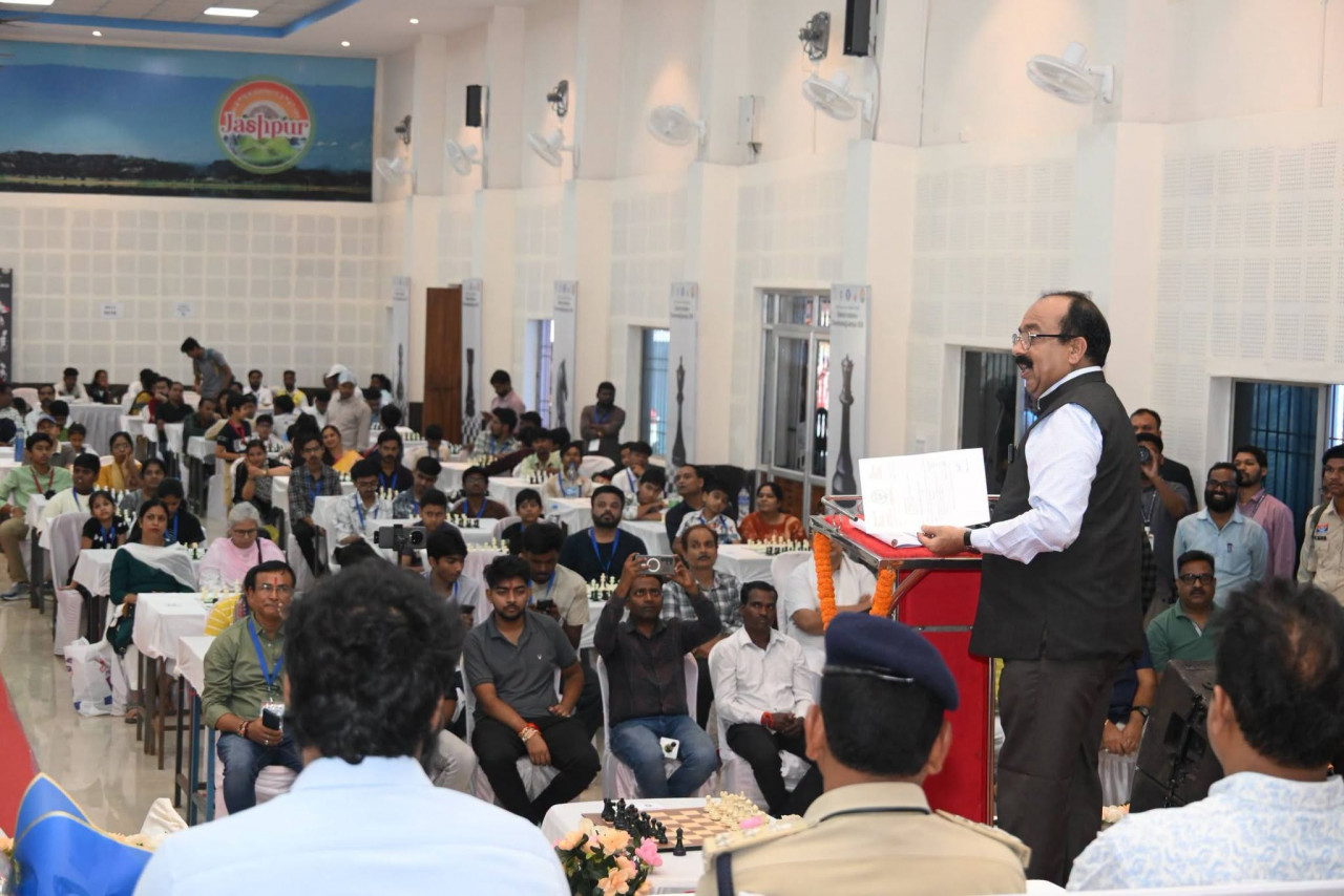 उप मुख्यमंत्री अरूण साव ने अखिल भारतीय फिडे रेटेड शतरंज प्रतियोगिता का किया शुभारंभ