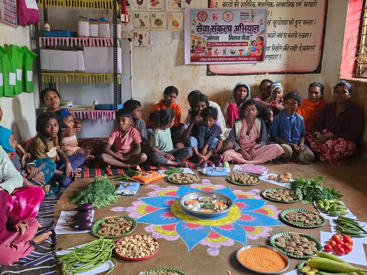 आंगन मिलन सेवा से उत्सव स्थल बने आंगनबाड़ी केंद्र, मुख्यमंत्री विष्णु देव साय मुंगेली के मदकू में हुए शामिल