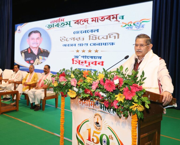 पूर्वोत्तर वह स्थान नहीं जहाँ भारत समाप्त होता है, बल्कि वह स्थान है जहाँ से भारत शुरू होता है” : जनरल उपेंद्र द्विवेदी