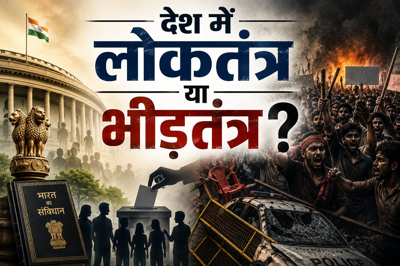 देश में लोकतंत्र या भीड़तंत्र?