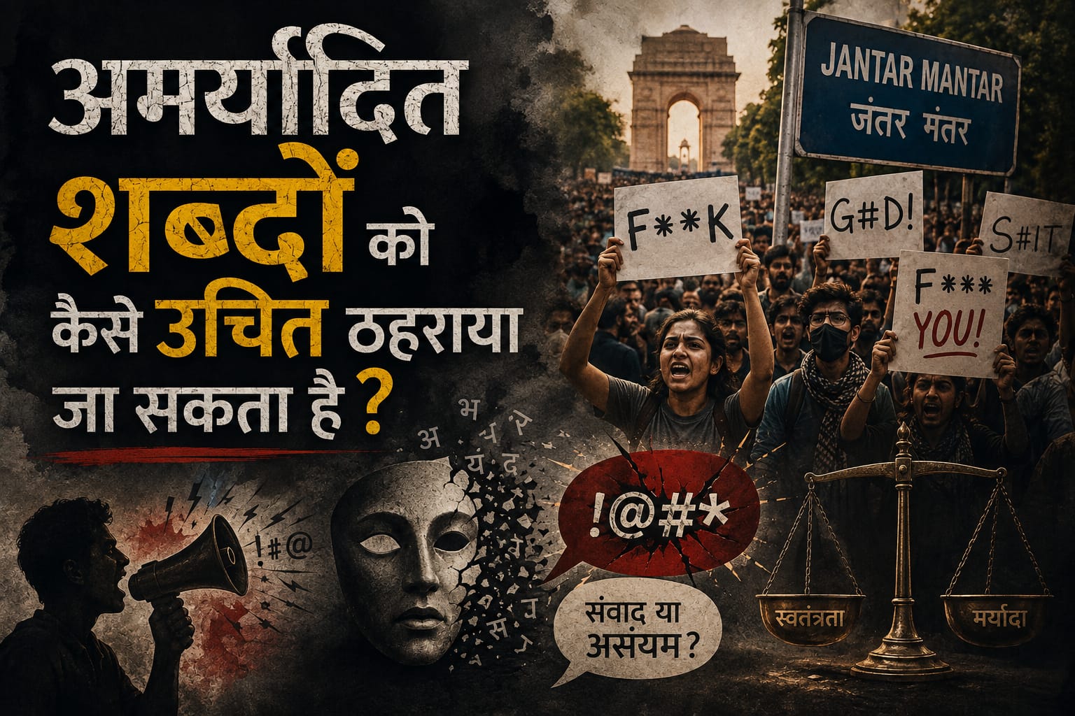 अमर्यादित शब्दों को कैसे उचित ठहराया जा सकता है?