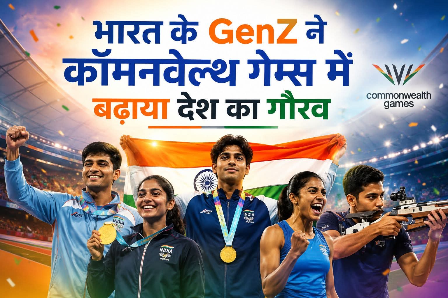 भारत के GenZ ने कॉमनवेल्थ गेम्स में बढ़ाया देश का गौरव