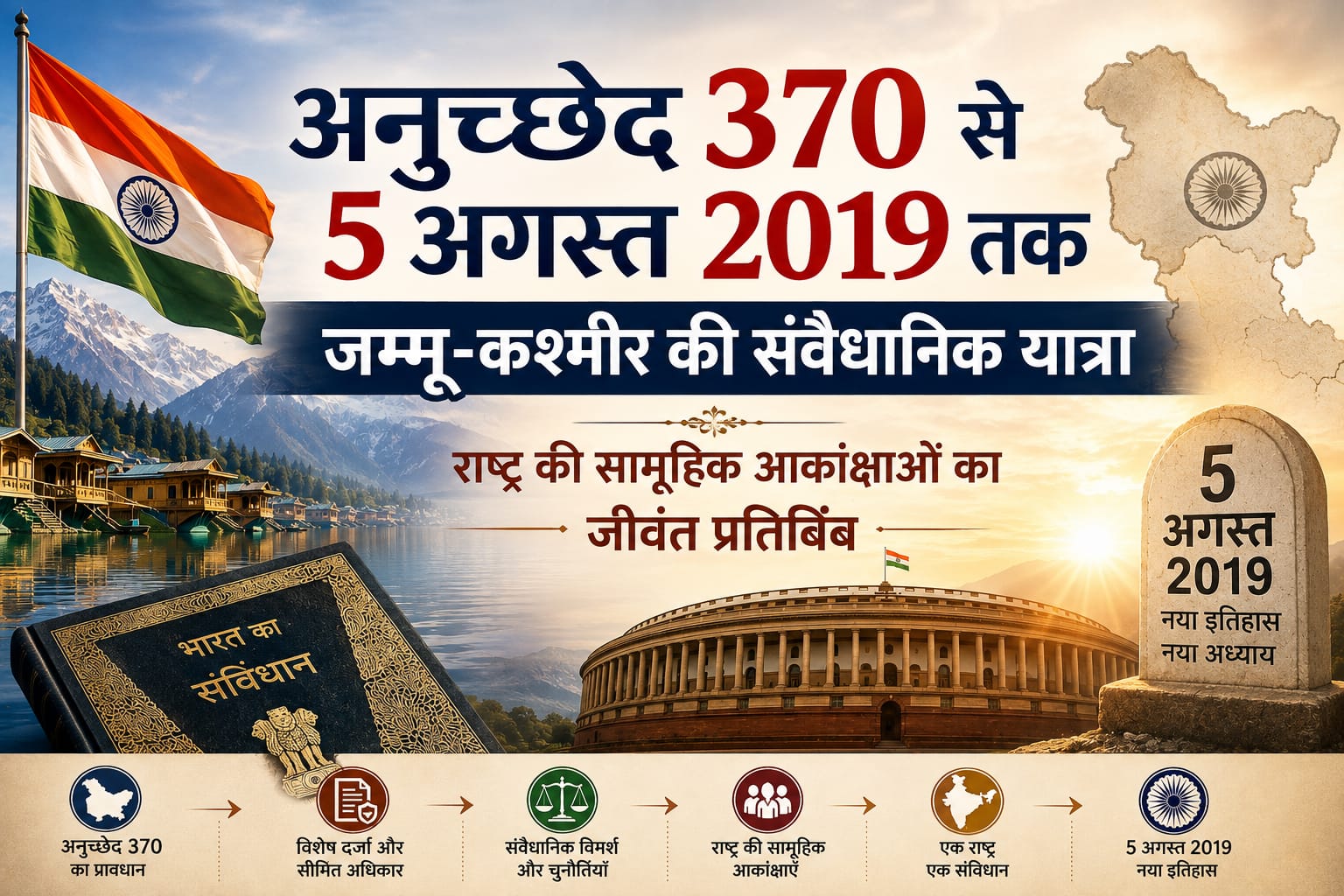 अनुच्छेद 370 से 5 अगस्त 2019 तक ; जम्मू-कश्मीर की संवैधानिक यात्रा