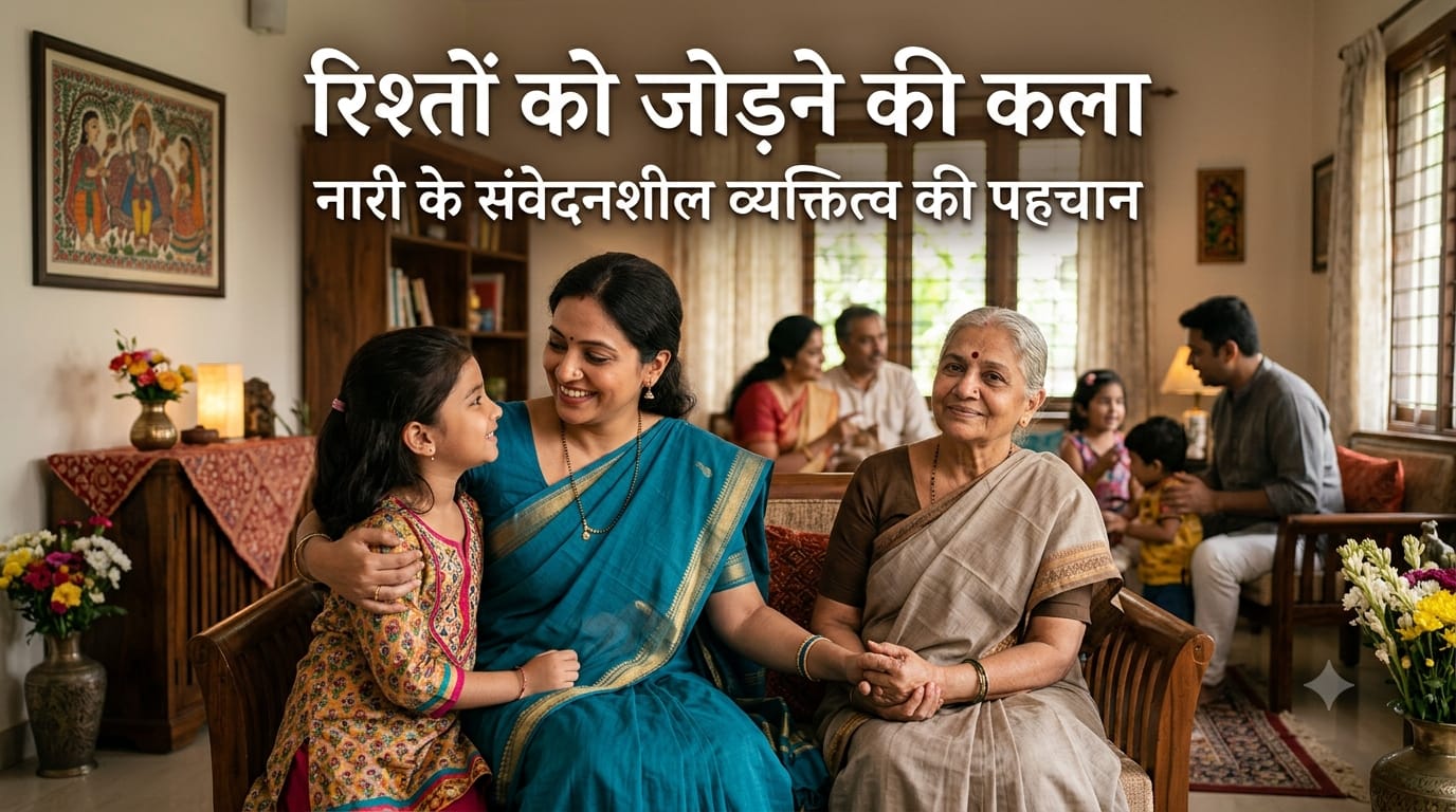 रिश्तों को जोड़ने की कला : नारी के संवेदनशील व्यक्तित्व की पहचान