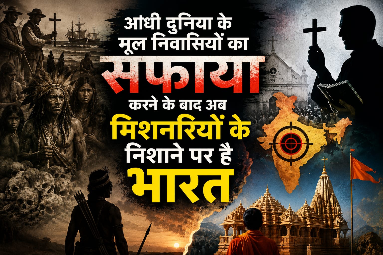 आधी दुनिया के मूल निवासियों का सफाया करने के बाद अब मिशनरियों के निशाने पर है भारत