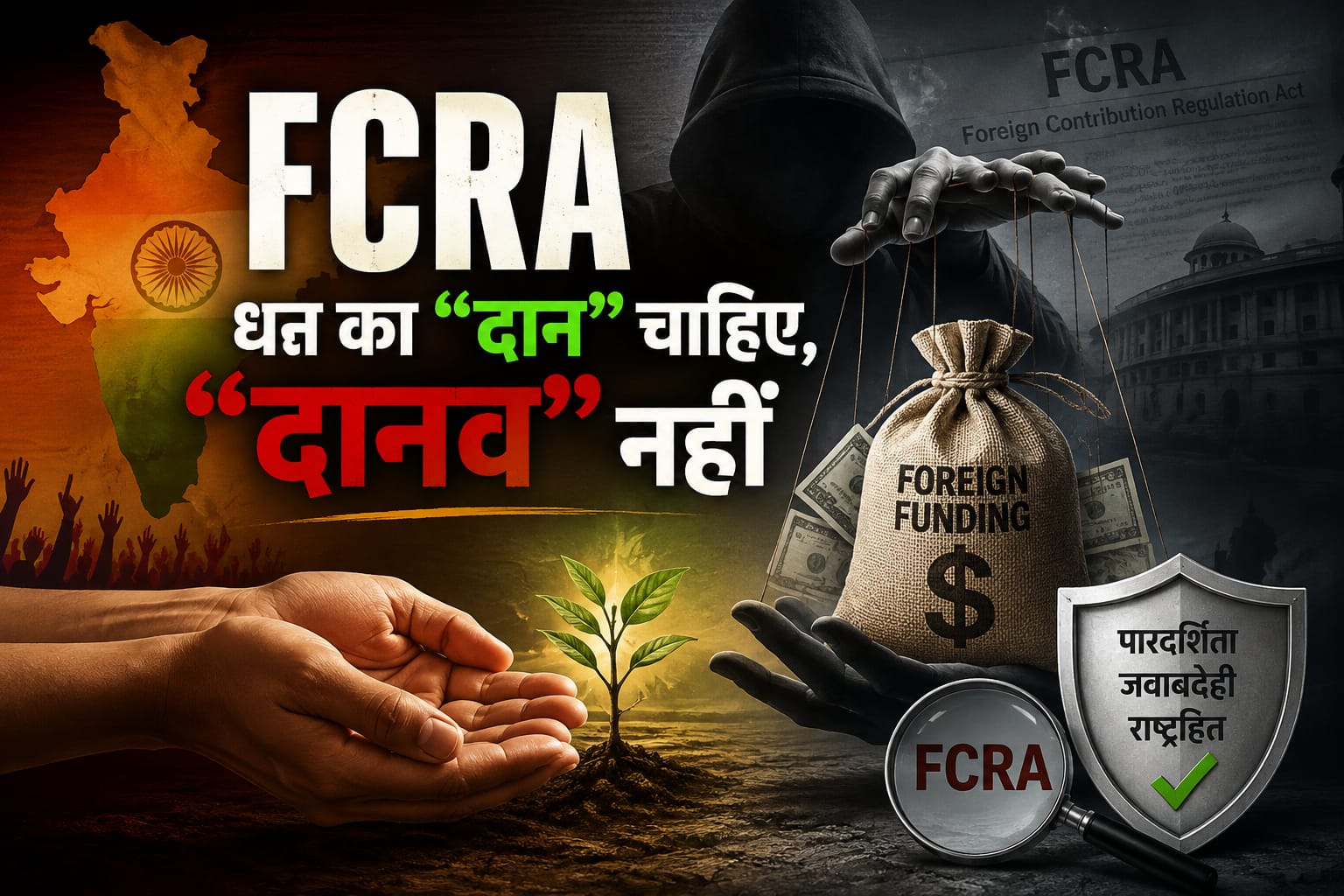 FCRA – धन का “दान” चाहिए, “दानव” नहीं