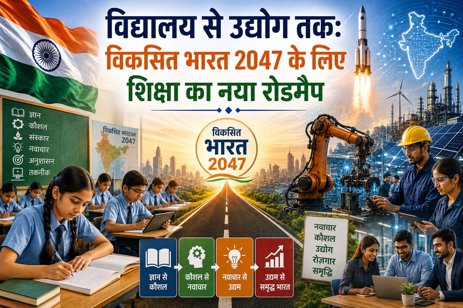 विद्यालय से उद्योग तक: विकसित भारत 2047 के लिए शिक्षा का नया रोडमैप  