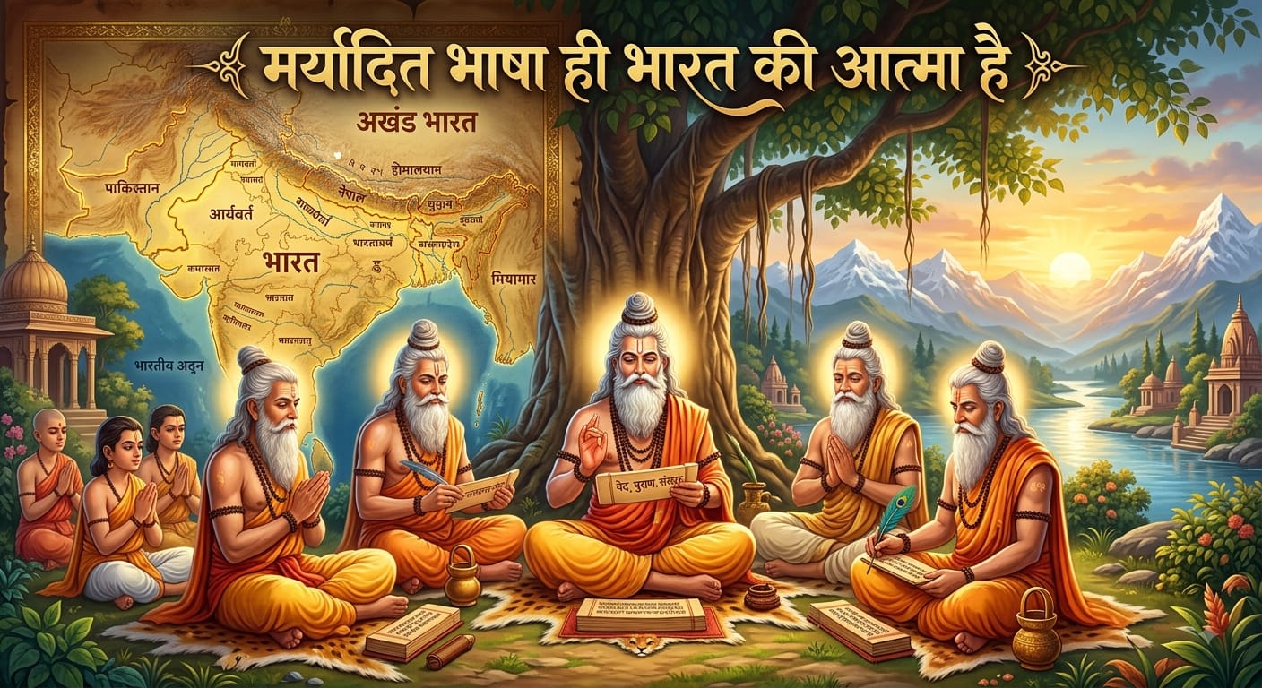 The Respected language is the soul of India