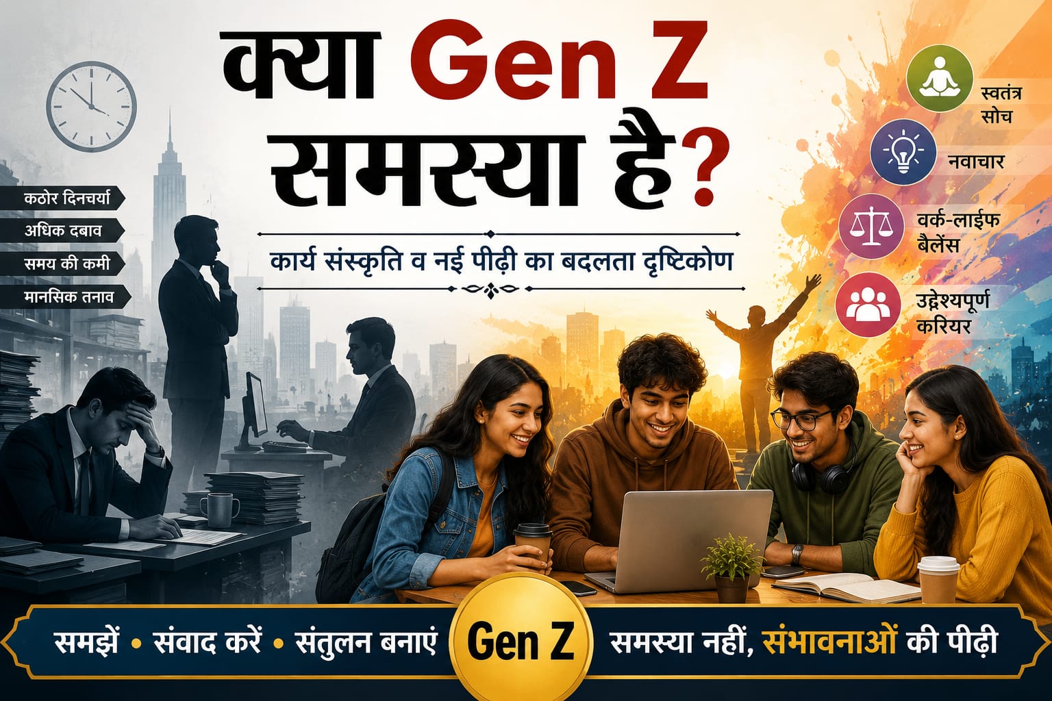 क्या Gen Z समस्या है? कार्य संस्कृति व नई पीढ़ी का बदलता दृष्टिकोण