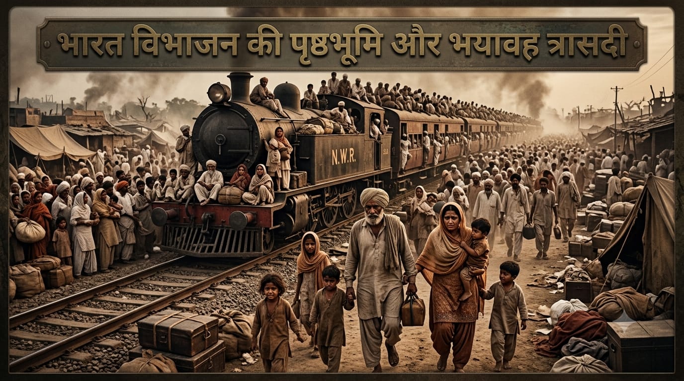 भारत विभाजन की पृष्ठभूमि और भयावह त्रासदी