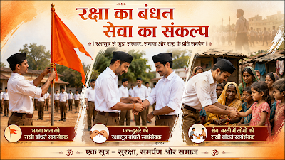 संघ शताब्दी वर्ष :  रक्षाबंधन समाज की एकता, समरसता और राष्ट्र-रक्षा का पावन संदेश