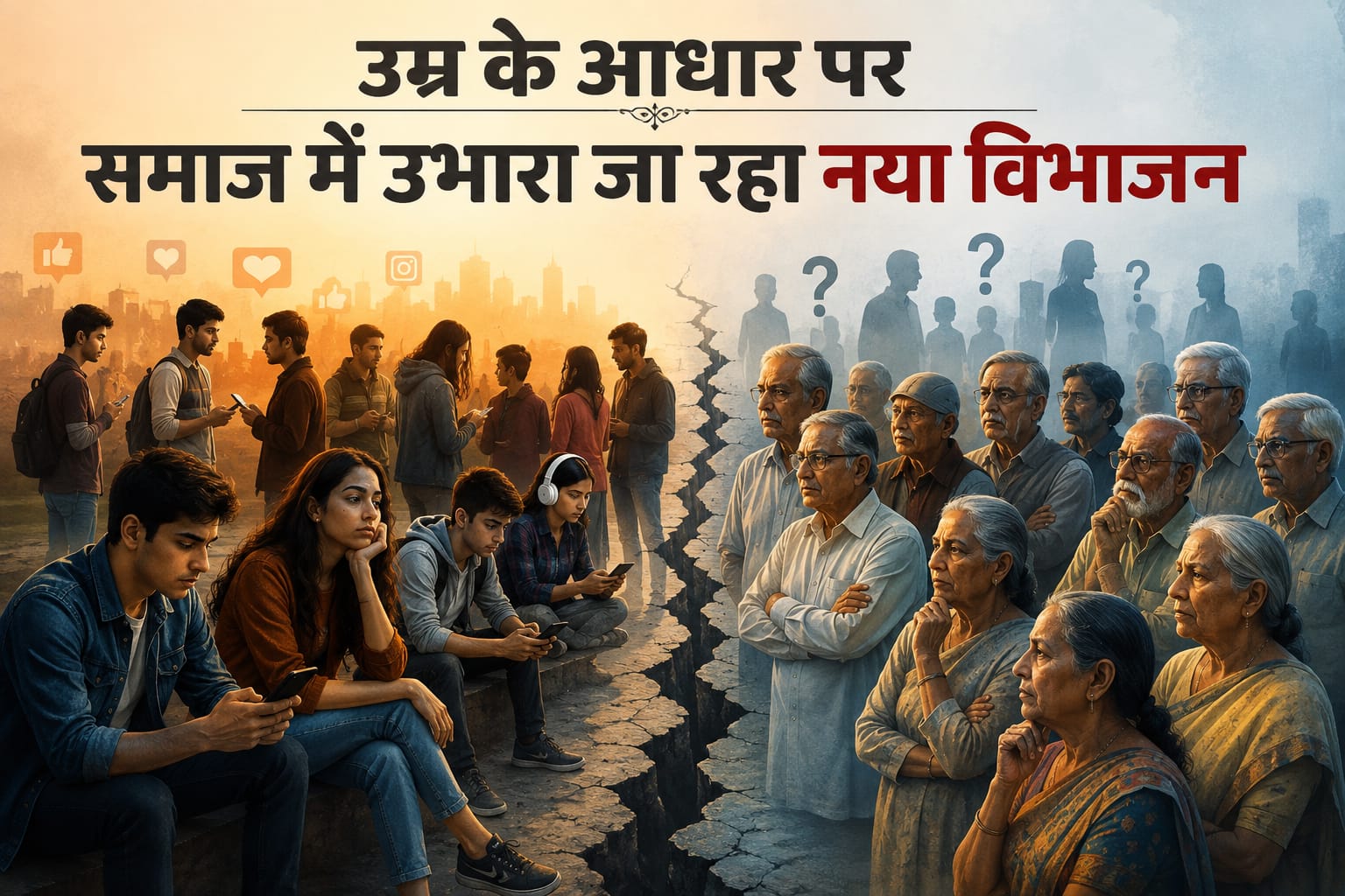 उम्र के आधार पर समाज में उभारा जा रहा नया  विभाजन