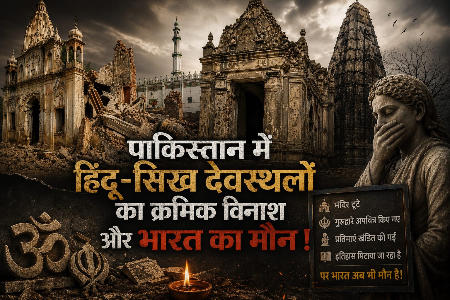 पाकिस्तान में हिंदू-सिख देवस्थलों का क्रमिक विनाश और भारत का मौन ! 