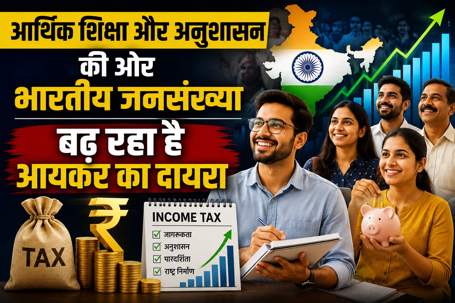 आर्थिक शिक्षा और अनुशासन की ओर भारतीय जनसंख्या : बढ़ रहा है आयकर का दायरा