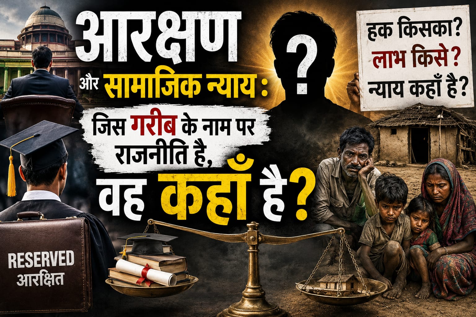 आरक्षण और सामाजिक न्याय जिस गरीब के नाम पर राजनीति है, वह कहाँ है?