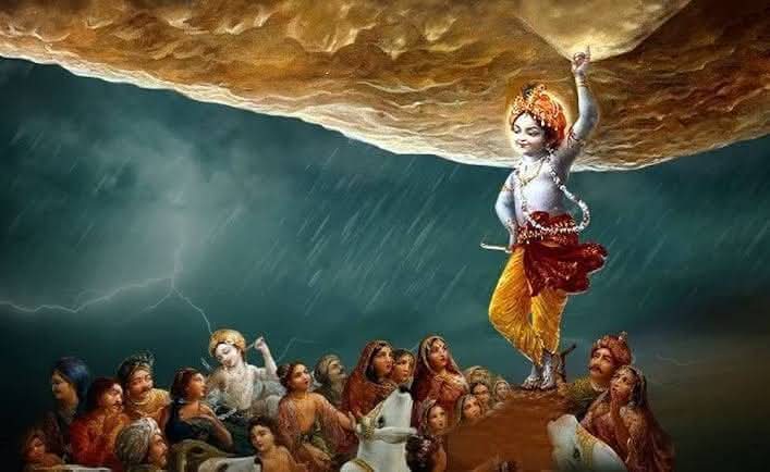 गोवर्धन धारण करें लीलाधर ब्रजराज 