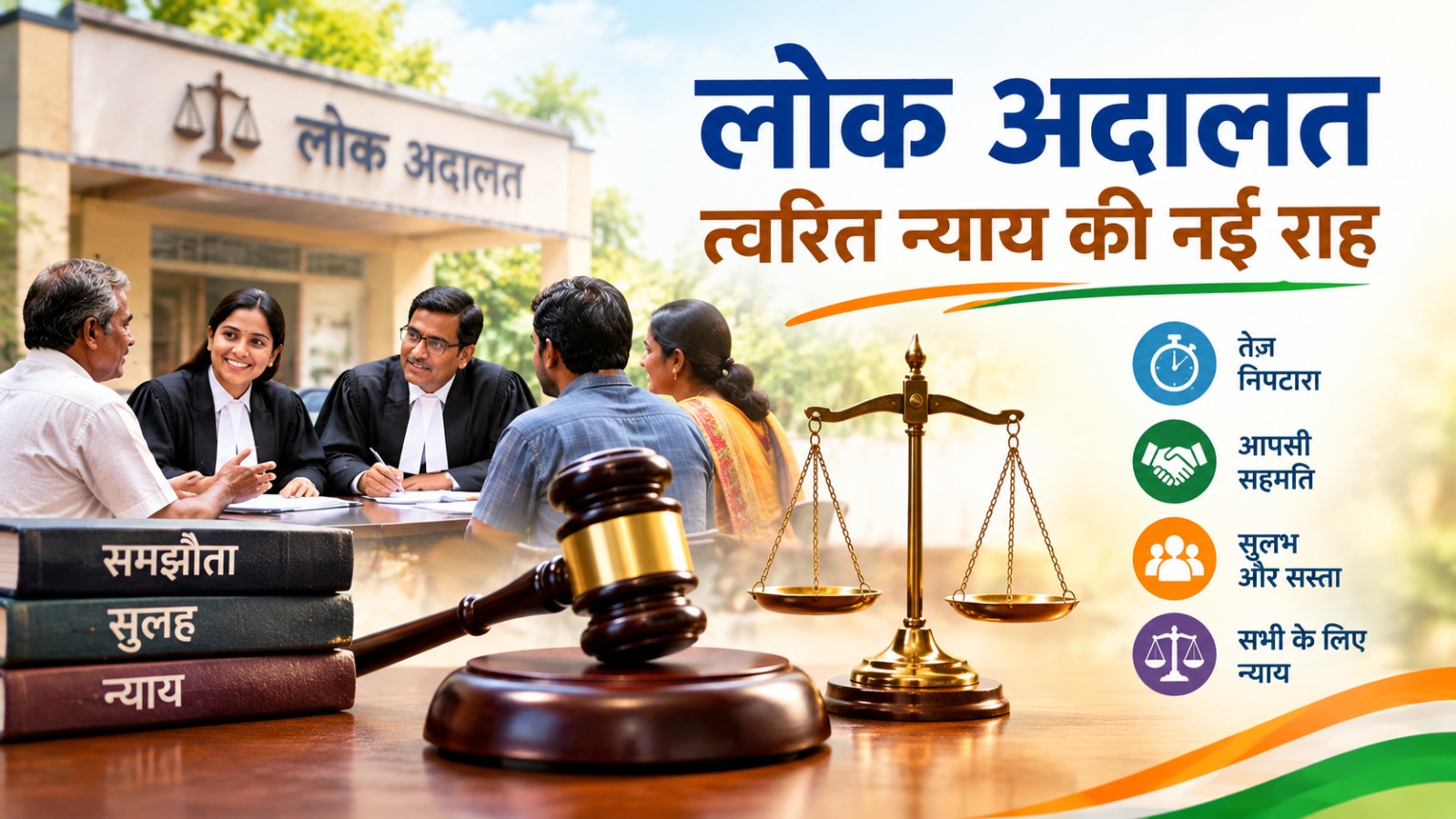  लोक अदालत : त्वरित न्याय की नई राह