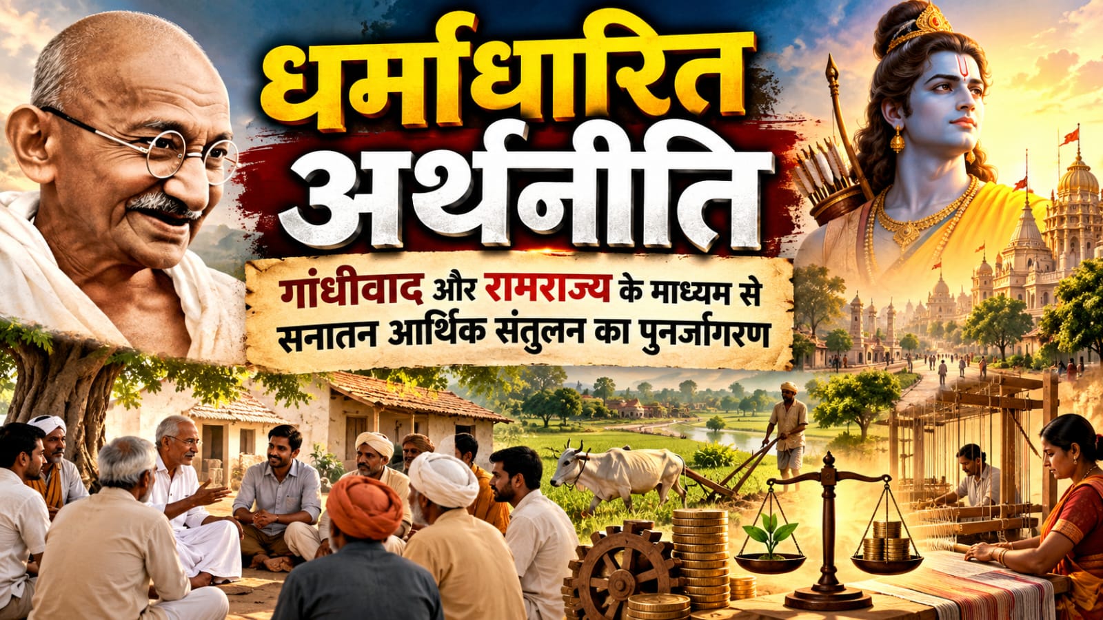 धर्माधारित अर्थनीति : गांधीवाद और रामराज्य के माध्यम से सनातन आर्थिक संतुलन का पुनर्जागरण